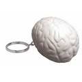 Gray Brain Squeezies Stress Reliever Key Ring